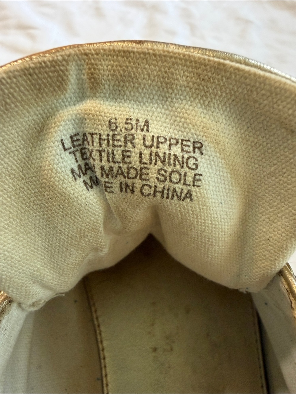 Lilly Pulitzer Metallic Gold Low-Top Sneakers - Picture 7 of 8